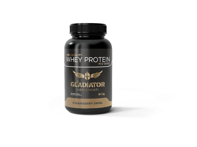 Gladiator Whey Protein - Strawberry Swirl - 900g